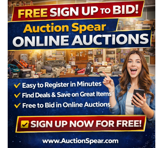 Free to Register & Bid Online | AuctionSpear.com Live Auctions Daily
